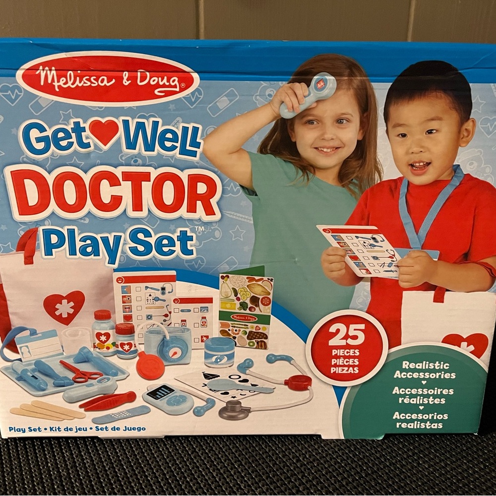 Melissa & Doug Get Well Doctor Play Set - Blue and Red
